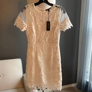 Cream Cute Lace Dress